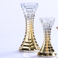 Suporte de vela de vidro exclusivo para vela cônica e pilar